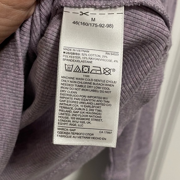 Gap thermal Henley size M in soft heathered purple - Picture 4 of 6
